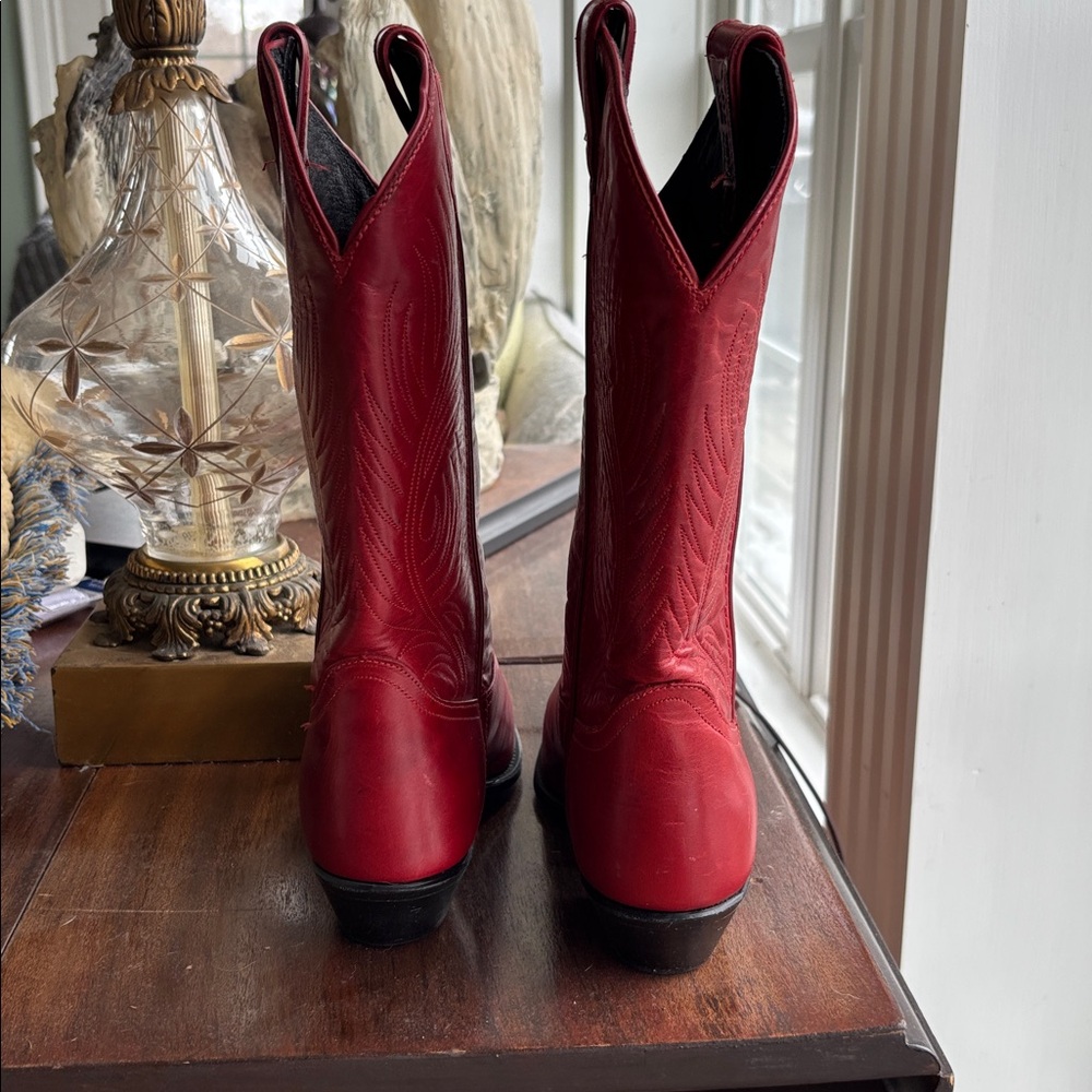 Code West Red Western Cowboy Boots - Picture 4 of 16